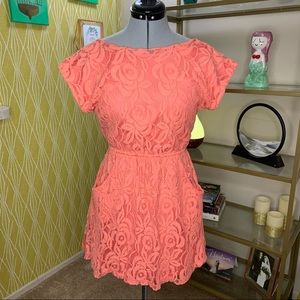 Gianni Bini Floral Lace Mini Dress